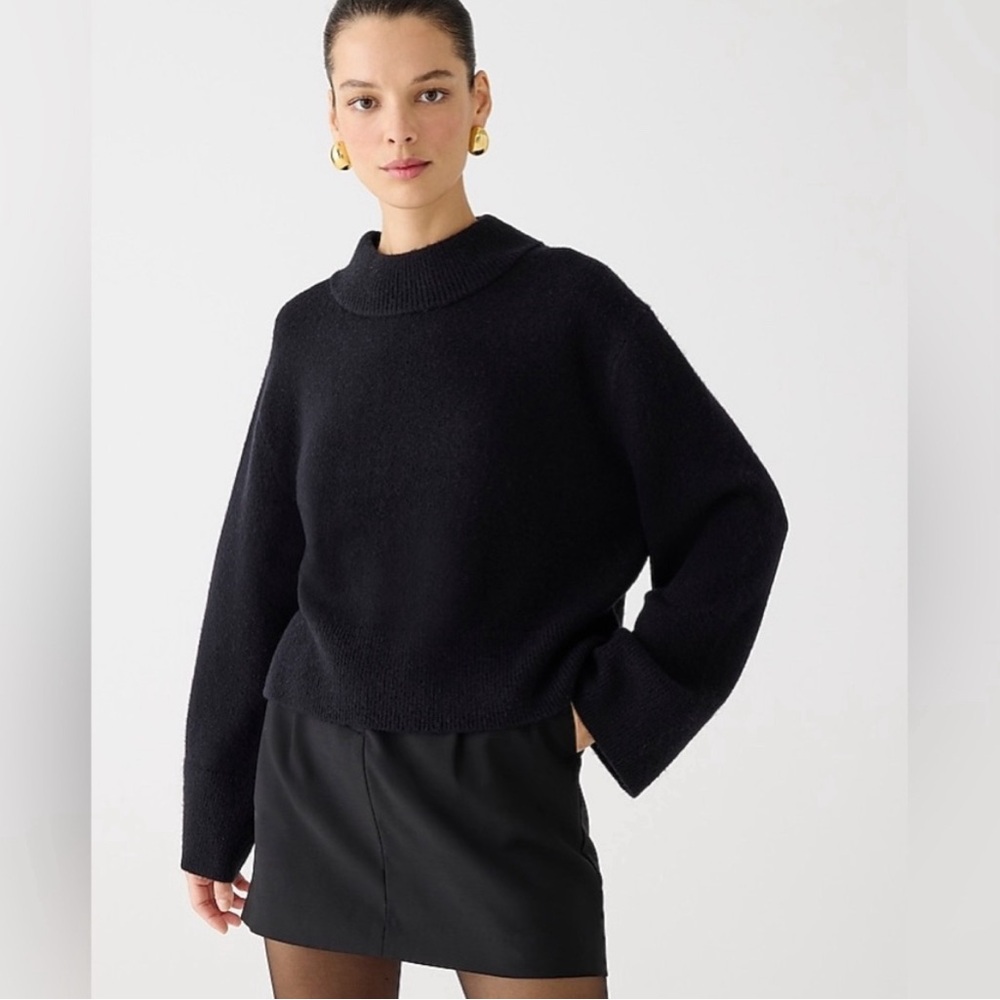 J.CREW Sizes L, XL Chunky Crewneck Sweater Supersoft Yarn Women’s Black